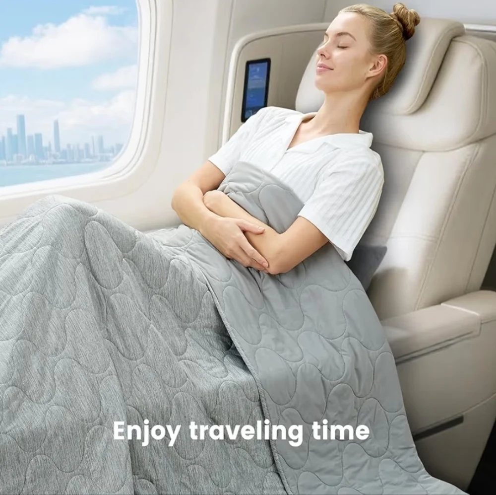 NIB Snuggle Sac Cooling Blanket Twin Cooling Comforter Duvet Q-Max 0.4